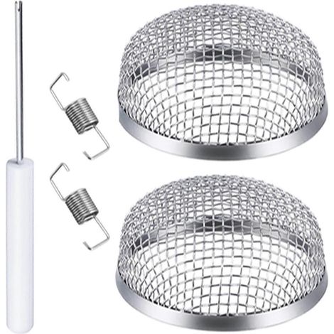 Compatible avec les hottes de cuisine de camping-car à grille anti-vol en acier inoxydable, outils d'installation inclus (1/5)