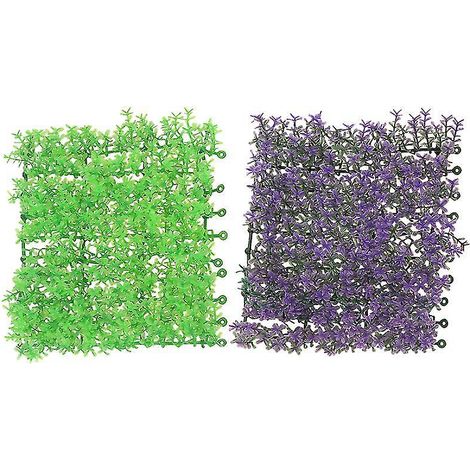 Feuille de 2 plantes artificielles (1/3)