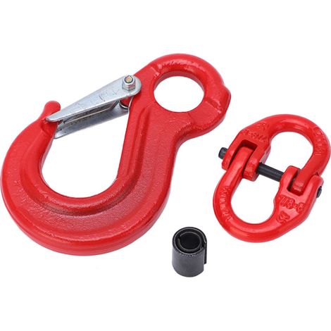 Slip Hook Eye Sling Tourning Duty 2T Roule de roulement Connecteur de chaîne de levage avec 2 boucle d'anneau (1/5)