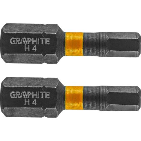 Sechskant-Schlagbits 4 x 25 mm, 2 Stück. (1/2)