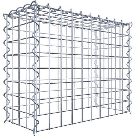 Gabiondeco - Gabion - Element de prolongation en hauteur 50 cm x 40 cm x 20 cm (L x H x P). maille 5 x 5 cm. Spirale. Attention : il manque une grille - Made in Germany (1/5)
