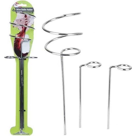 Summit Wine Bottle & 2 Wine Glass Holders On Tie On Card (1/2)