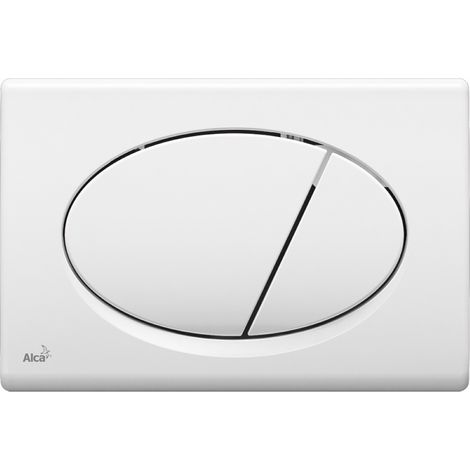 Plaque de commande WC double touche M70 – Finition blanche – Compatible réservoirs Alcaplast – Rinçage mécanique à double action (1/5)