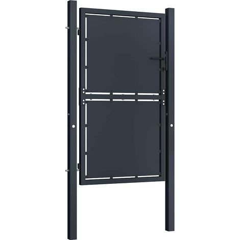 Maison Exclusive - Gartentor aus Stahl 100 x 175 cm Anthrazit