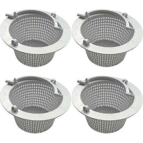 Panier de rechange universel en plastique pour écumeur, adapté aux piscines hors-sol, lot de 4 (1/5)