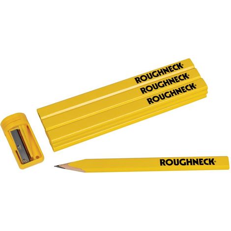 Roughneck 44-110 Carpenters Pencils (10) with Sharpener ROU44110