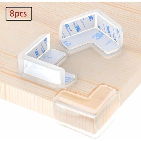 Eckenschutz , Stoschutz fš¹r Baby Kinder, Transparent Eckenschutz fš¹r Mbel, Extra Dick und Weich, Geruchsneutral, Starke Haftung (8 Stš¹ck, L-frmiges)