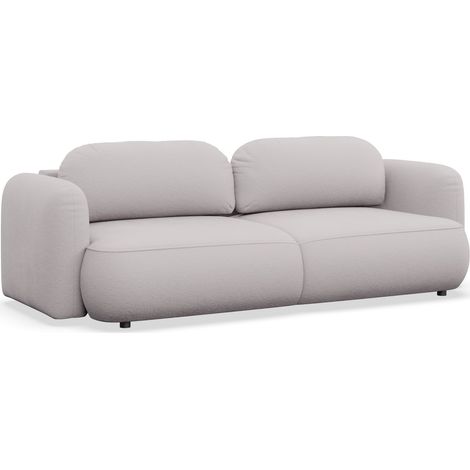 Selsey Tvoya – 3-Sitzer Schlafsofa mit Chenille-Bezug, Graubeige