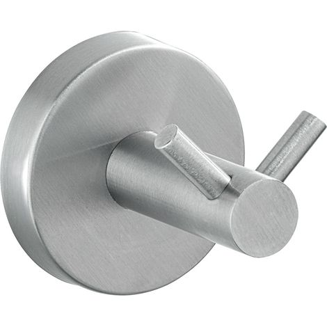 Wenko – Porte-serviettes mural 19610100 en acier inoxydable – Ø 5,5 cm – Installation facile avec vis et chevilles incluses – Pour salle de bain moderne (1/3)