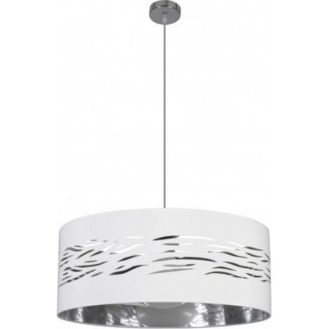 FAB 157795074 Niebla Suspension 1xe27 Chrome / blanc-argent Regx50x50 Cm (1/3)