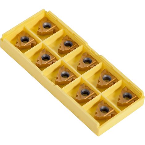 Jeu de 10 Plaquettes Carbure CNC, Outil de Tournage avec Boîte (1/5)