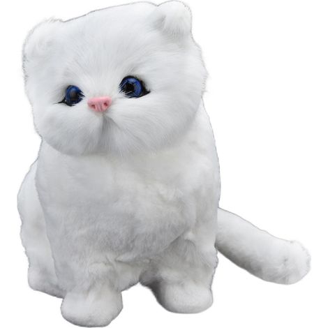 Gato De Peluche - Juguete Suave Para Niños - Adorno Para Hogar Y Regalo De Cumpleaños - 1 Unidad (1/5)