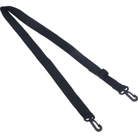 Sangle de fixation pour poche urinaire, en nylon noir ajustable avec attaches en plastique (1/5)