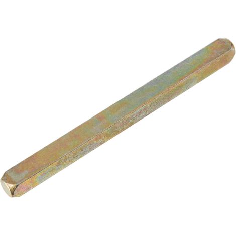Merriway BH04457 Albero di Ricambio per Set Maniglie Porta, Sezione Quadrata, Bianco, 7.5 x 100 mm, Set di 2 Pezzi