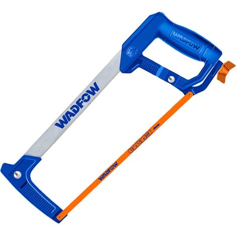 Arco sierra para metal 300 mm ajustable WADFOW, acero resistente, mango de aluminio, WADFOW