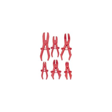 Pince a Collier Durite, 6 Pièces Pinces pour Tuyaux Flexibles, Pince à Collier de Serrage, Pinces Tuyau pour Tuyaux Flexibles, Freins, Conduites de Carburant, Chauffages, Radiateurs, Rouge (1/5)