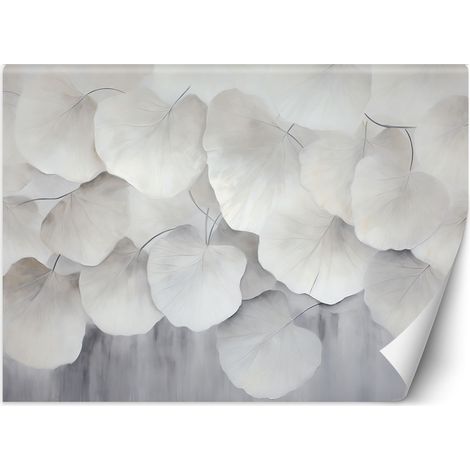 Papier peint Feuilles boho ginkgo nature béton boho 150x105 (1/5)