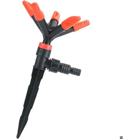 1 arroseur rotatif, 360 degrés, irrigation uniforme, arroseur jardin, pour pelouse et potager