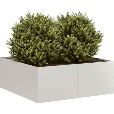 Pflanzkübel 80x80x30 cm Edelstahl