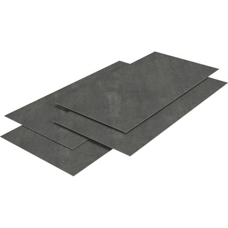 Set de 4 panneaux muraux décoratifs 120 x 60 cm gris (1/5)