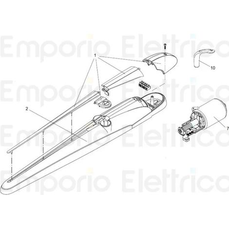 beninca pièce détachée moteur pour tom lt 24v pour bob2124.dk 968803080 (1/3)
