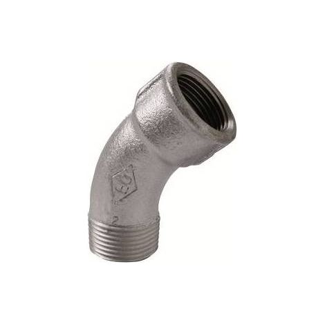 CURVA LUNGA MF 45° ZINCATA Misura: 3/4