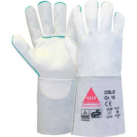 Hase Oslo K Schweißerhandschuh aus Rindnarbenleder Größe 11 6 Stk