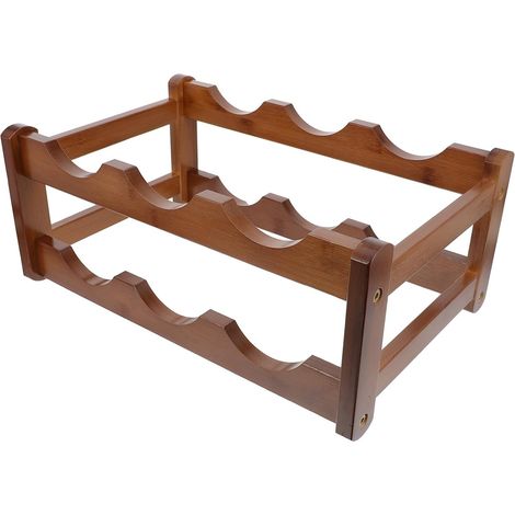 Présentoir à Vin en Plastique Marron pour Rangement Pratique et Organisation de Bouteilles, pour Restaurant ou Bar Design Compact et Fonctionnel (1/5)