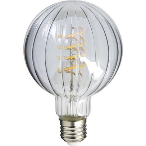 Ampoule LED filament décorative en verre G95, culot E27, 3 W (équivalent 25 W), 240 lm, lumière chaude blanche, idéale pour lustres, appliques et éclairage d’ambiance (1/5)