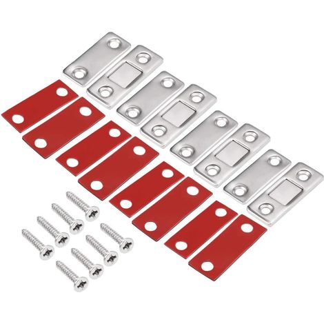 XYWHPGV Loquet magnétique fin auto, adhésif pour porte de placard (1/4)