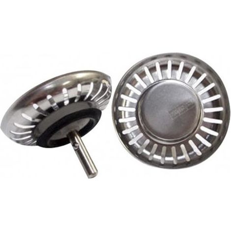 Bouchon d'évier avec filtre – Compatible modèles Franke – Diamètre 81 mm – Panier à filtre manuel – Pièce authentique