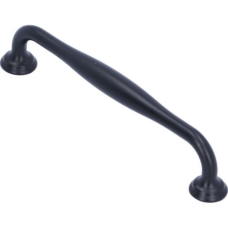 Poignée de tiroir en alliage de zinc noir mat, poignée de porte pour salle de bain et armoire, quincaillerie de meuble (1/5)