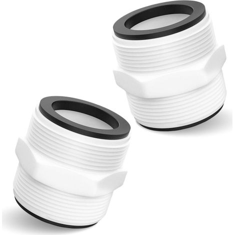 Pool Schlauchverbinder 38mm 2-Wege-Stecker mit Dichtringen für Poolzubehör