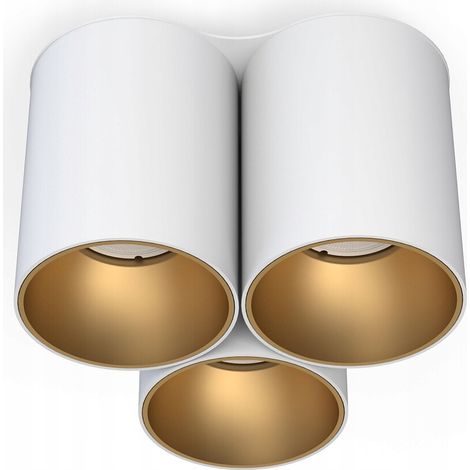 Lámpara de techo para cocina Nowodvorski Eye Tone III 3x GU10 10W color oro blanco (1/3)
