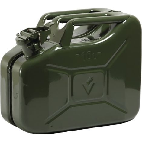 VALPRO KN0258 Kraftstoffkanister  10 l Olivgrün RAL 6003 Stahlblech 0,9 mm L345x