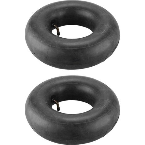 Lot de 2 pièces - 13 x 5,00-6 pour brouettes à neige FrrSen, chariots, diables, tondeuses MMHer, tracteurs et autres avec valve métallique courbée TR87 (1/5)