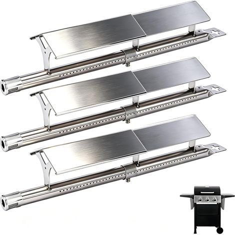 Set of 3 Universal Burner Covers 31cm to 45cm, Stainless Steel Burner and Hot Plates (1/5)