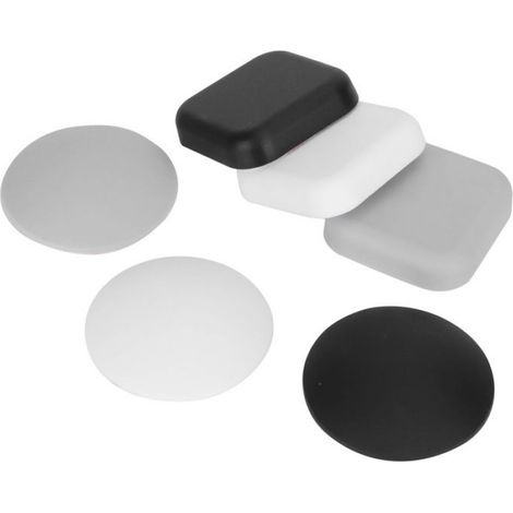 Butées De Porte - Silicone - Auto-adhésif - Rond - Pour Protection Mur Et Porte - Lot De 12 (1/5)