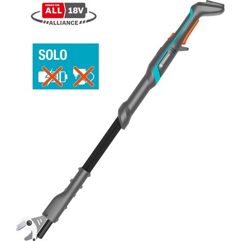 GARDENA Coupe-branches EasyCut 110/18V POWER FOR ALL. Sans batterie. Batterie Li-Ion. Longueur 114 cm. Diamètre de coupe 28 mm. Portée jusqu'à 2,50 m.(14772-55) (1/5)