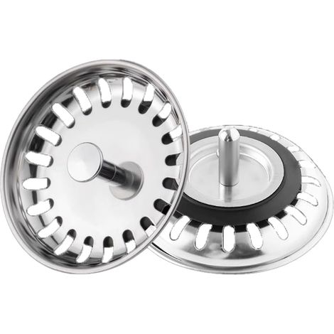Panier Pour Bonde D'évier de Cuisine 80 mm, Crépine Universelle Acier Inoxydable, Bouchon D'évier de Cuisine, Corrosion Filtre Evier Cuisine, Bouchon Evier Cuisineconvient à Tous Types D'éviers (1/5)