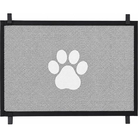Barrière pour animaux, clôture de sécurité en maille respirante, barrière d'escalier intérieure, pliable et réglable (1/5)