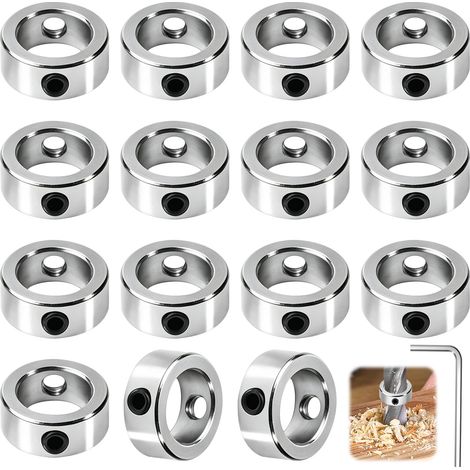 Lot de 15 bagues de serrage - 10 mm - Anneau de réglage intérieur (1/5)