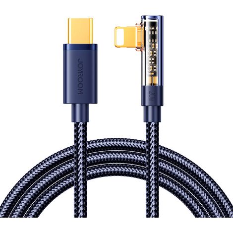 Cable USB-C Lightning en ángulo de 20 W y 1,2 m Joyroom S-CL020A6 (azul) (1/5)