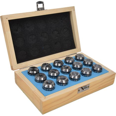 Lot de 15 pinces ressort ER25 en acier carbone grande précision pour fraiseuse CNC graveur 2-16mm (1/5)