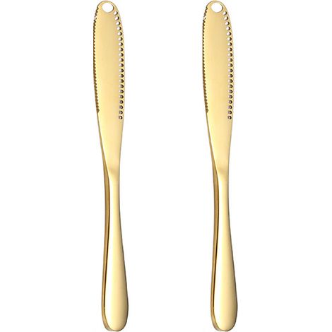 Couteau À Beurre - Répartiteur Et Formeur De Curls - Acier Inoxydable - Pour Tartines Et Crèmes - 1 Pièce (1/5)