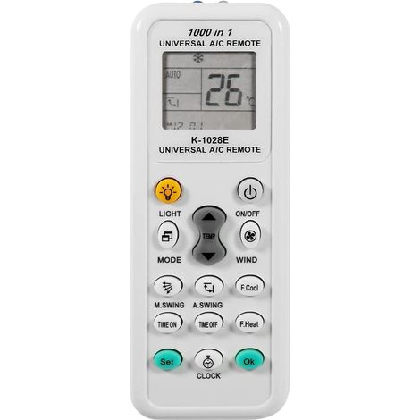 Telecomando universale per condizionatori d'aria. Compatibile con Aermec, Airwell, ECO, ecc. (1/5)