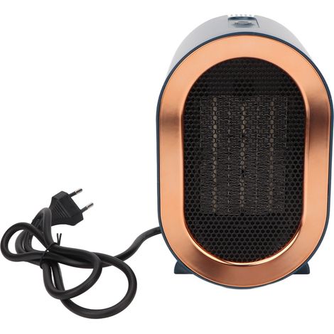 Chauffage de bureau PTC, chauffage électrique d'intérieur/domestique à chauffage rapide et à économie d'énergie, petit souffleur d'air chaud, norme européenne 220V bleu. (1/5)
