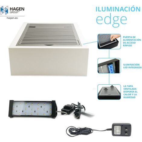 Fluval Edge 2.0 Copertura + illuminazione 23 l bianco