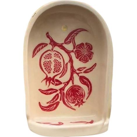 Porte-bougie mural décoratif fait main, idéal pour la méditation, l'autel, les bougies et les plateaux. (1/5)