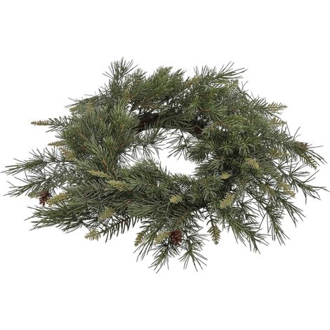 Ghirlanda natalizia circolare, ghirlanda di pino con pigne Ø 53 cm (1/2)
